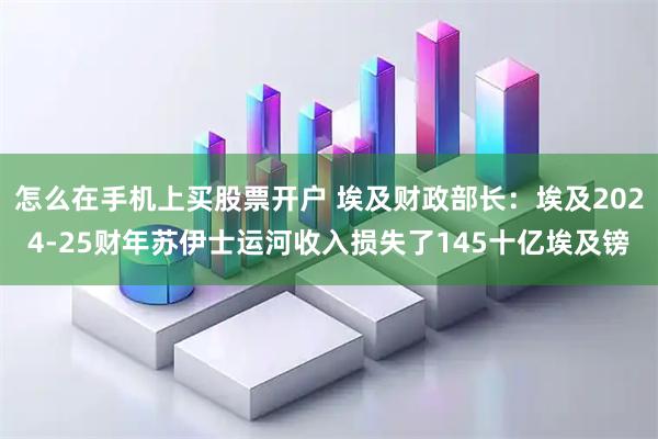 怎么在手机上买股票开户 埃及财政部长：埃及2024-25财年苏伊士运河收入损失了145十亿埃及镑